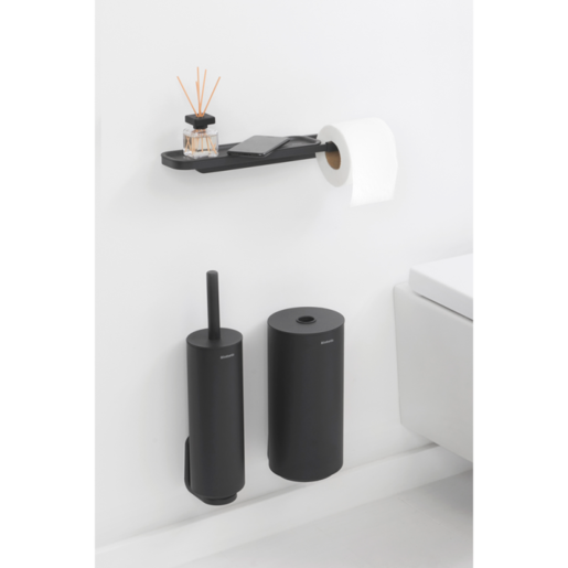 Brabantia držač toaletnog papira sa policom MindSet, mineral siva
