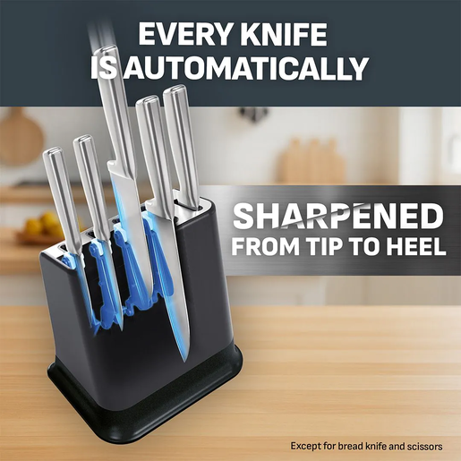 Tefal EverSharp Pro set kuhinjskih noževa sa samooštrećim stalkom 6/1 – K2977S44