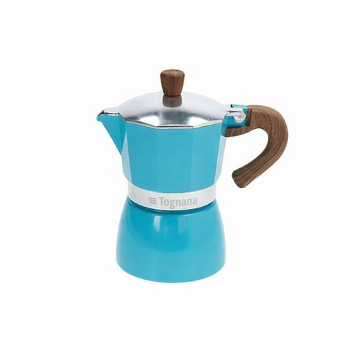 Tognana Moka Pot aparat za kafu uz 3 GRATIS šoljice, plavi