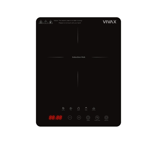 VIVAX indukcijska ploča HPI-2000TP, 2000 W, LED zaslon i timer