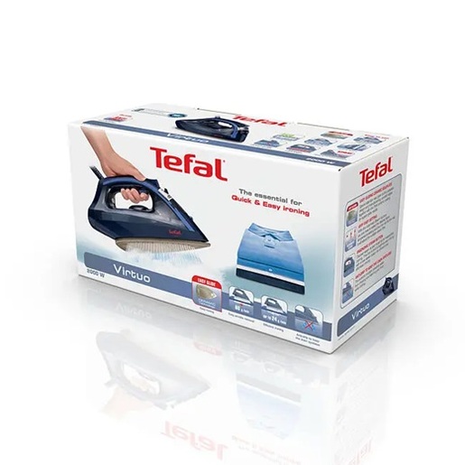 TEFAL pegla na paru FV1739EO Virtuo, 2000 W, 90 g/min pare