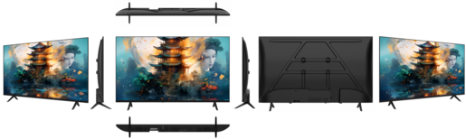 FUEGO LED televizor 43EL720GTV, FHD, Google TV, Smart, Crni