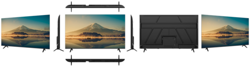 FUEGO LED televizor 65ELU720GTV, 4K Ultra HD, Smart TV, Google TV, HDR, DVB-T2/S2/C, Bluetooth 5.1, 60Hz, Crni