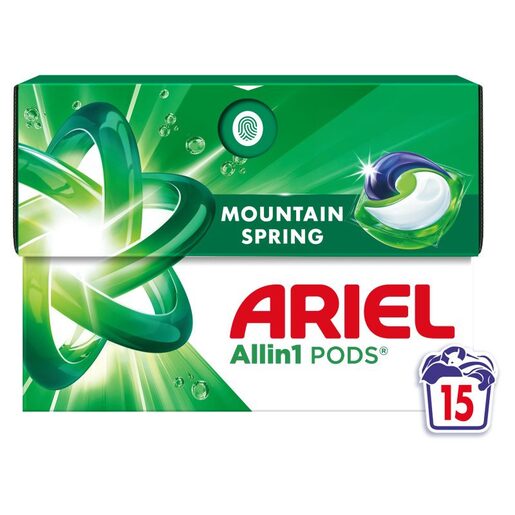 ARIEL kapsule za pranje veša Mountain Spring 15 kom