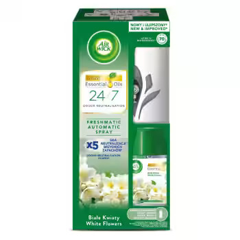 AIR WICK Freshmatic aparat + sprej White Flowers, 250ml