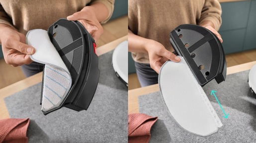 BOSCH krpe za brisanje BHZRMP12 za robotske usisavače SPOTLESS, 3 kom