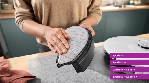 BOSCH krpe za brisanje BHZRMP12 za robotske usisavače SPOTLESS, 3 kom