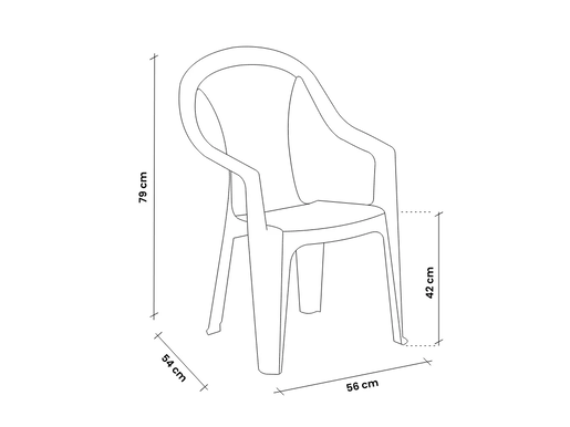 BICA stolica RATAK - bijela