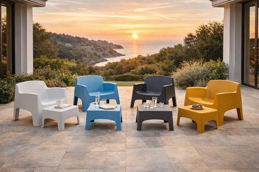 BICA Ibiza Terrace vrtna garnitura Brick crvena