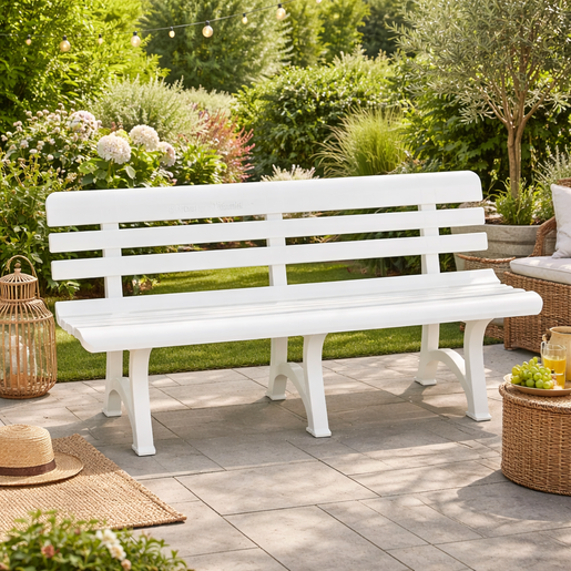 BICA Olimpia vrtna klupa bijela