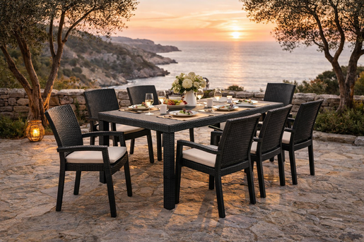 BICA Houston vrtni stol grafit sivi