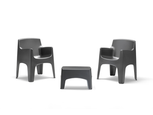 BICA Ibiza Terrace vrtna garnitura grafit siva