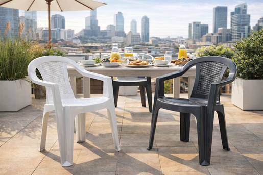 BICA Atlanta vrtna stolica grafit siva