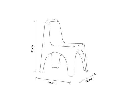 BICA Mida dječja stolica plava