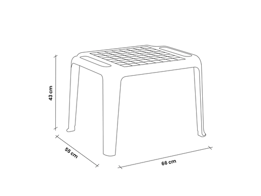 BICA Abano dječji stol bijeli