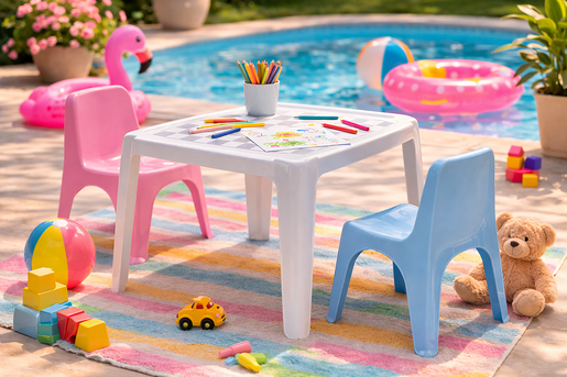 BICA Abano dječji stol bijeli