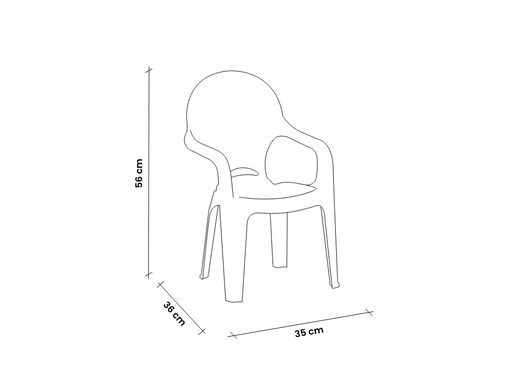 BICA Adria Lion dječja stolica crvena