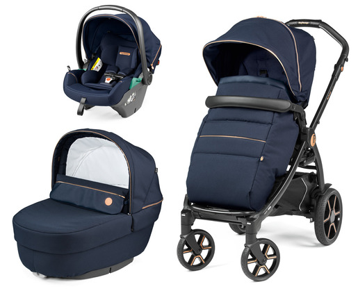 PEG PEREGO dječja kolica 3u1 Book Lounge modularni sustav Blue Shine