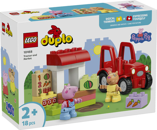 LEGO® DUPLO® Peppa Pig Traktor i tržnica 10468