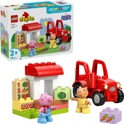 LEGO DUPLO Peppa Pig Traktor i tržnica 10468