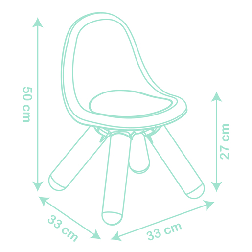 SMOBY Dječja stolica roza
