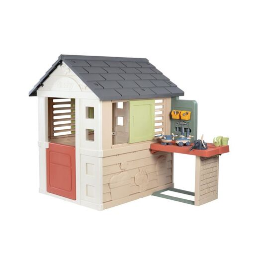SMOBY kućica Nature s radionicom 151 x 111 x 127 cm