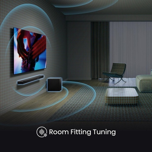 Hisense soundbar AX3120Q, 3.1.2 CH Soundbar, 440 W, 6.5'' Wireless Subwoofer, Crni