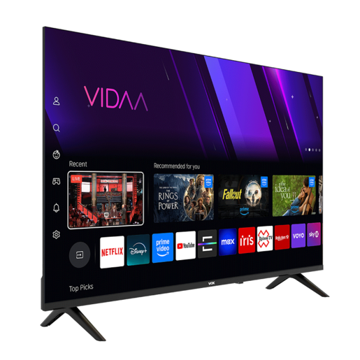 VOX LED televizor 43QVF684, Full HD, Smart TV, VIDAA OS, bez ruba okvir, Crni