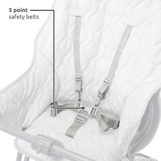 LORELLI hranilica Bonbon sklopiva sa duplom tacnom Frosted Beige Balloon