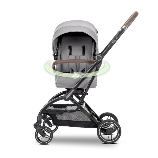 LORELLI dječja kolica Makaya rotirajuće sjedište do 22 kg Grey