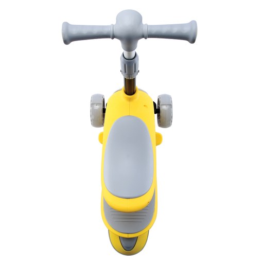 LORELLI dječji romobil Trio sa sjedištem i svjetlećim točkovima Yellow