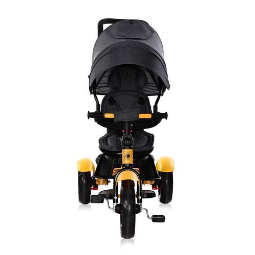 LORELLI dječji tricikl Neo sa ručkom i rotirajućim sjedištem Yellow Black