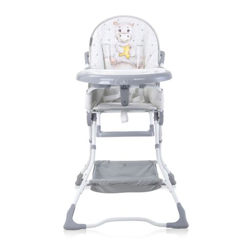 LORELLI hranilica Bonbon sklopiva sa duplom tacnom Noble Grey Hippo