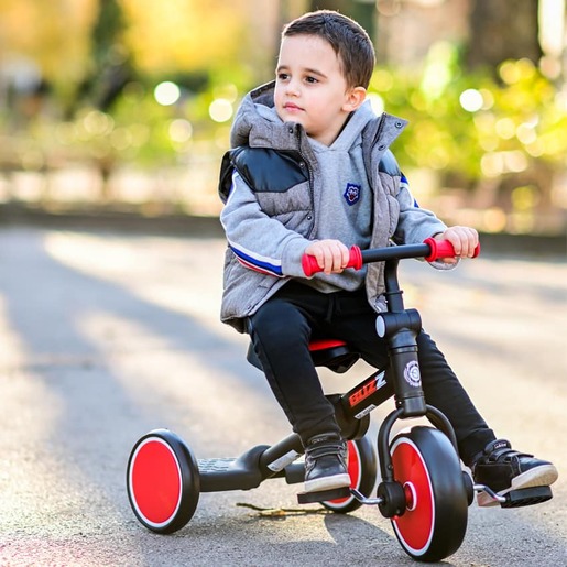 LORELLI dječji tricikl Buzz sklopivi 2-5 godina Black Red