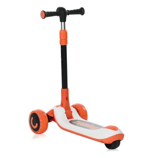 LORELLI dječji romobil Trio sa sjedištem i svjetlećim točkovima Orange