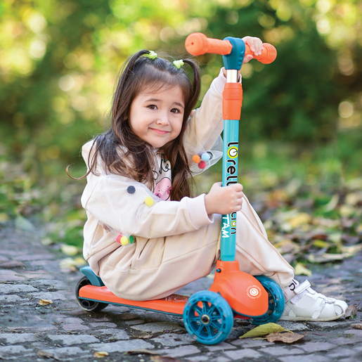 LORELLI dječji romobil Tamtam Green UFO sa svjetlećim točkovima