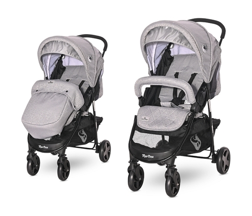 LORELLI dječja kišobran kolica Martina Cool Grey sa zimskom navlakom