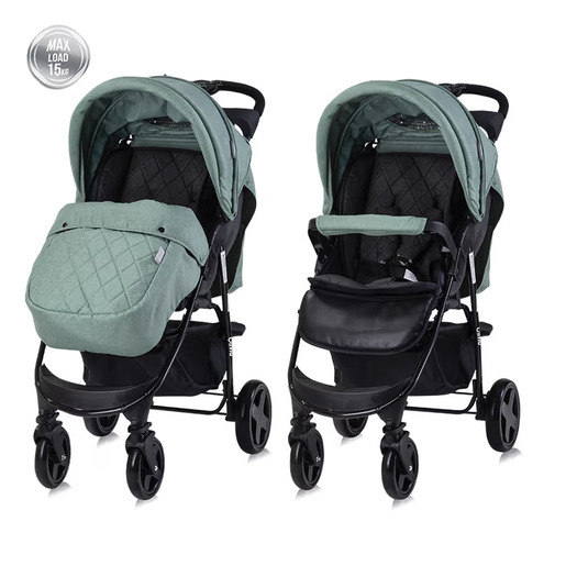 LORELLI dječja kolica Olivia Green Bay sa zimskom navlakom