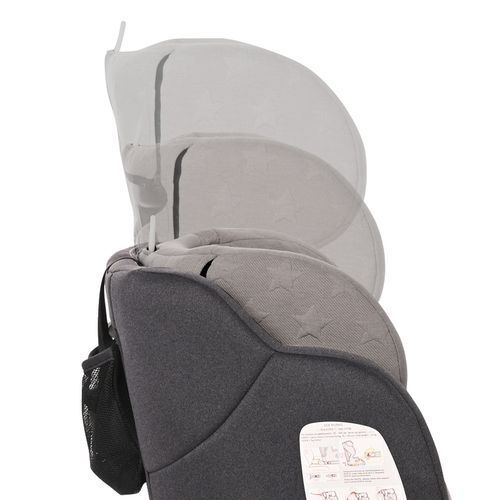 LORELLI autosjedalica Andromeda 9-36 kg Isofix Cool Grey Stars