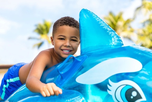 INTEX Zračni madrac mali kit Ride-On, 152x114 cm 58523NP