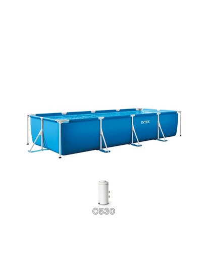 INTEX Rectangular Frame bazen set, 450x220x84 cm