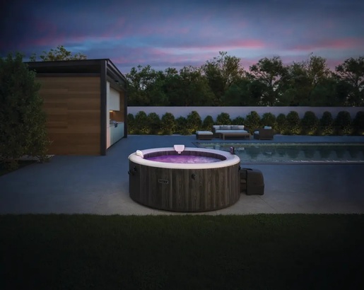 INTEX Greywood Deluxe Round Bubble Spa, masažni bazen za 4 osobe