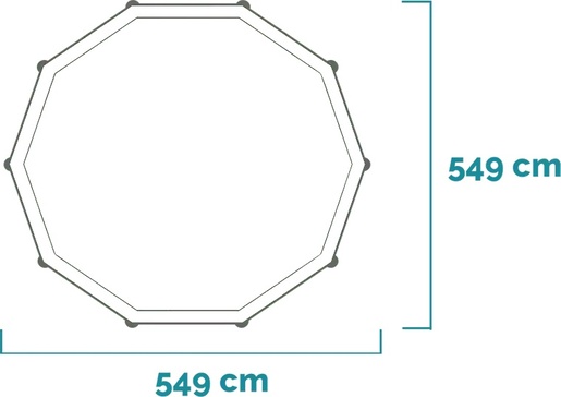 INTEX Prism Frame Premium bazen set, 549x122 cm