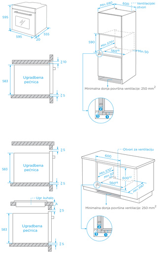 Končar pećnica UPO659DM