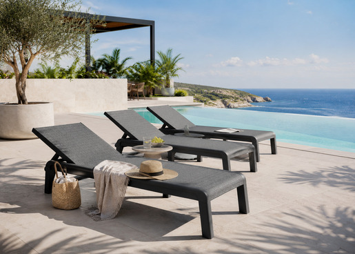 KETER Mallorca ležaljka 58 x 187,5 x 29 cm – siva