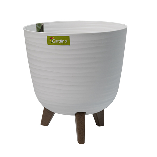 GARDINO saksija Finesa sa nogarama 20 cm Bijela