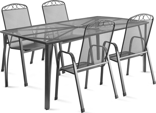 ACAPULCO vrtni metalni stol 150x90 cm – stol za terasu i vrt