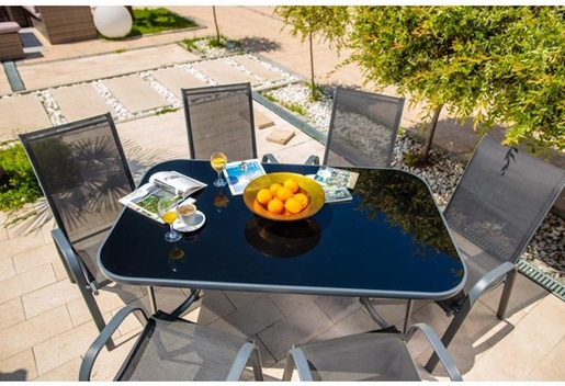 Aruba metalna stolica za vrt crna