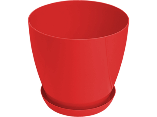 GARDINO saksija LUX 28cm sa podmetačem crvena