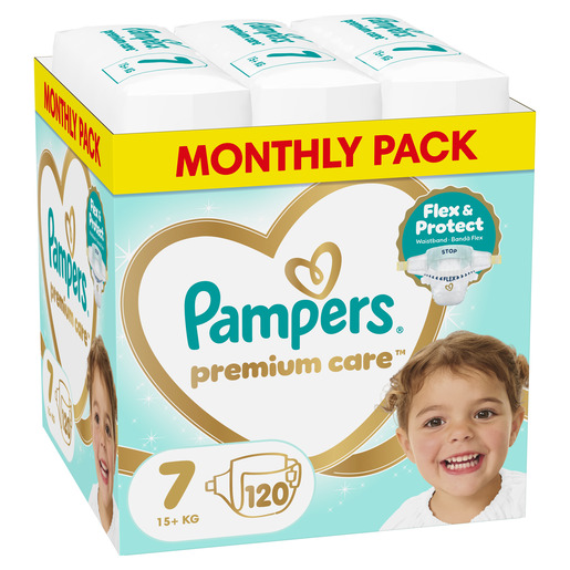 Pampers Premium Care pelene veličina 7 Mega Pack 120 kom (15+ kg)